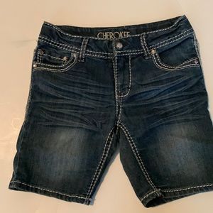 Cherokee distressed jean shorts